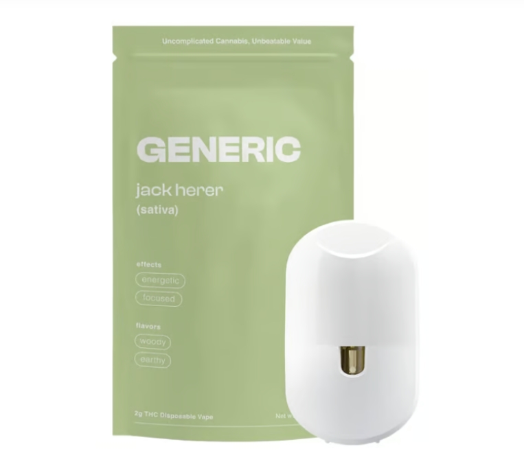 Photograph of product: CoC Generic Disposable - Jack Herer 2g