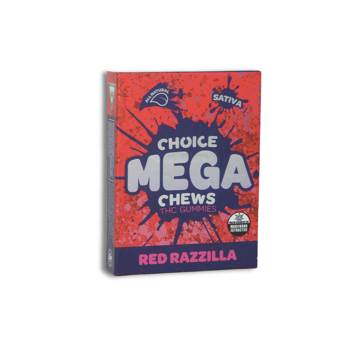 Photograph of product: Choice- Red Razzilla- 200mg Mega Gummy