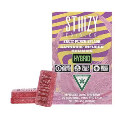 Photograph of product: (73304) Stiiizy 100mg Fruit Punch Splash Gummy