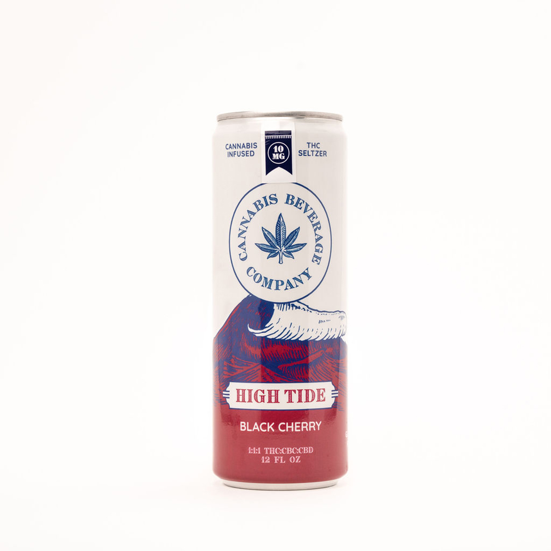 Photograph of product: High Tide 1:1:1 TH-oui Seltzer 10mg - Black Cherry