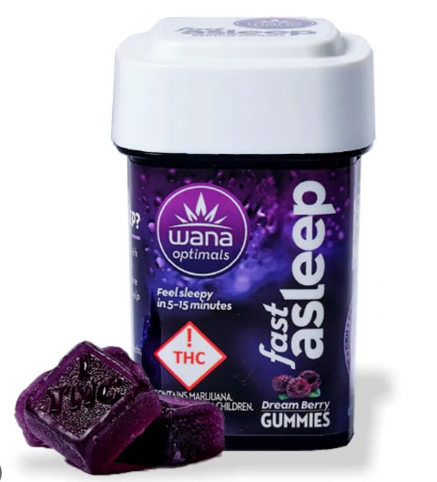 Photograph of product: Wana: Optimals Fast Asleep | Soft Lozenges | 160mg (20mg CBN) | 10pk