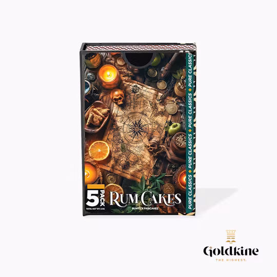 Photograph of product: Goldkine | Rum Cakes | 5 Count Pre Roll Pack 2.5g