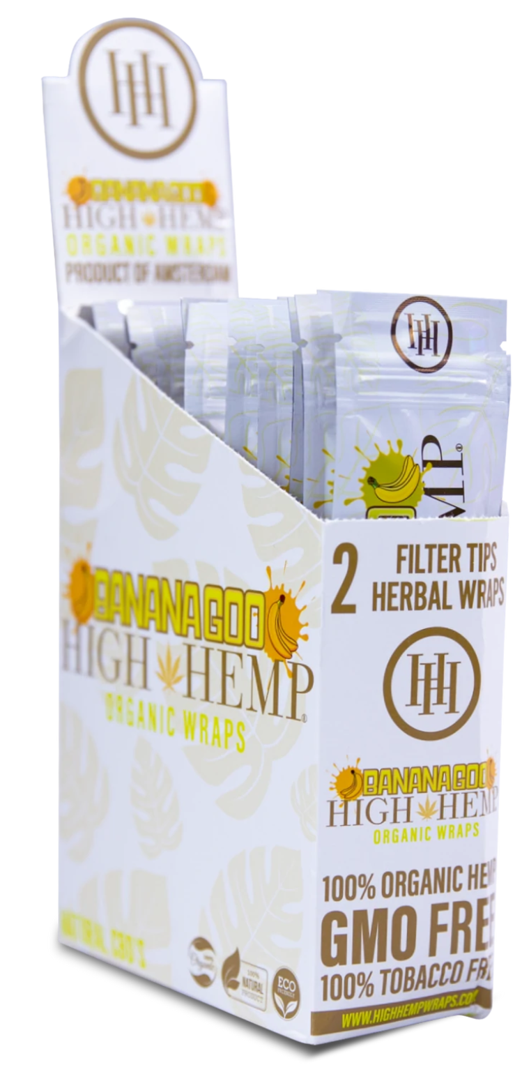 Photograph of product: High Hemp  - Organic Hemp Wraps | Banana Goo 2pk