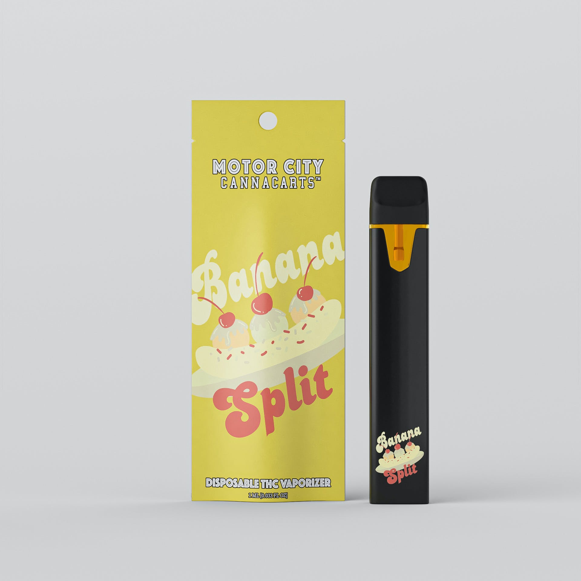 Photograph of product: Motor City Disposables 1g Banana Split