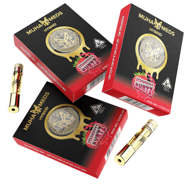 Photograph of product: Strawberry Runtz | 1g Vape Cartridge - 