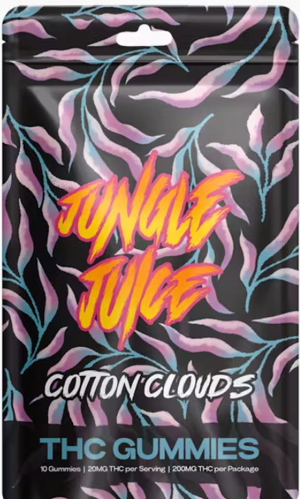Photograph of product: JUNGLE JUICE | 200MG GUMMIES | COTTON CANDY