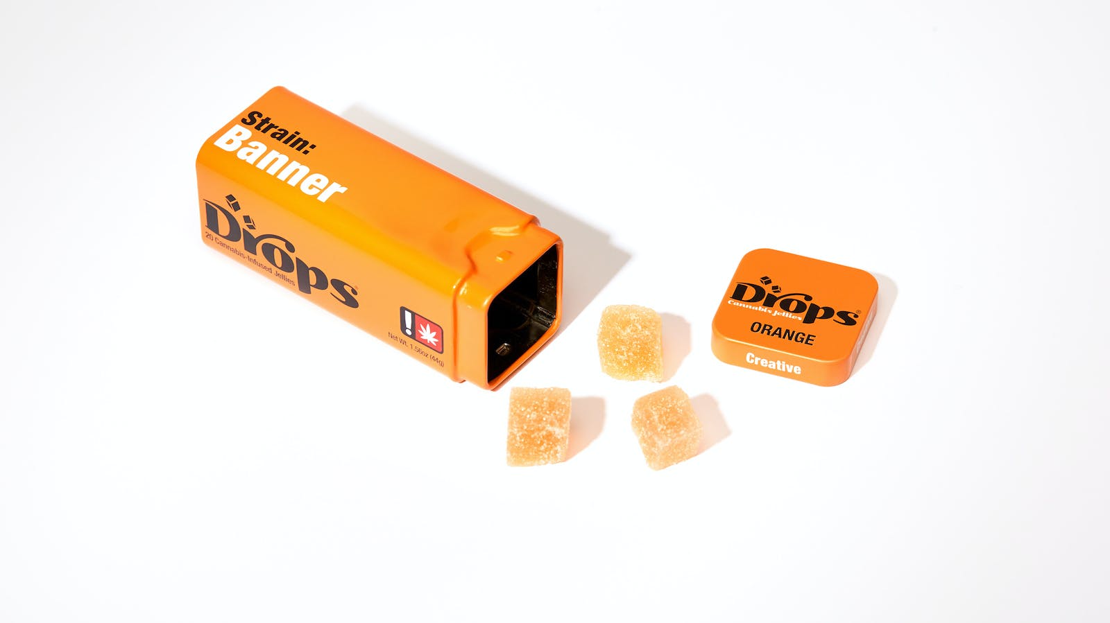 Photograph of product: 20 pack Orange TH-oui 100mg | Drops