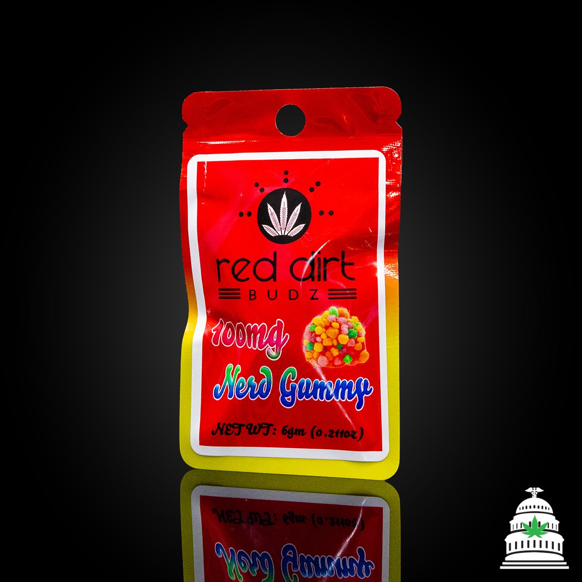 Photograph of Product: Nerd - 100mg Red Dirt Gummy