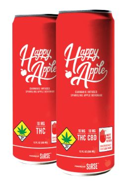 Photograph of product: Sparkling Apple Cider 1:1 TH-oui/CBD | 12fl oz