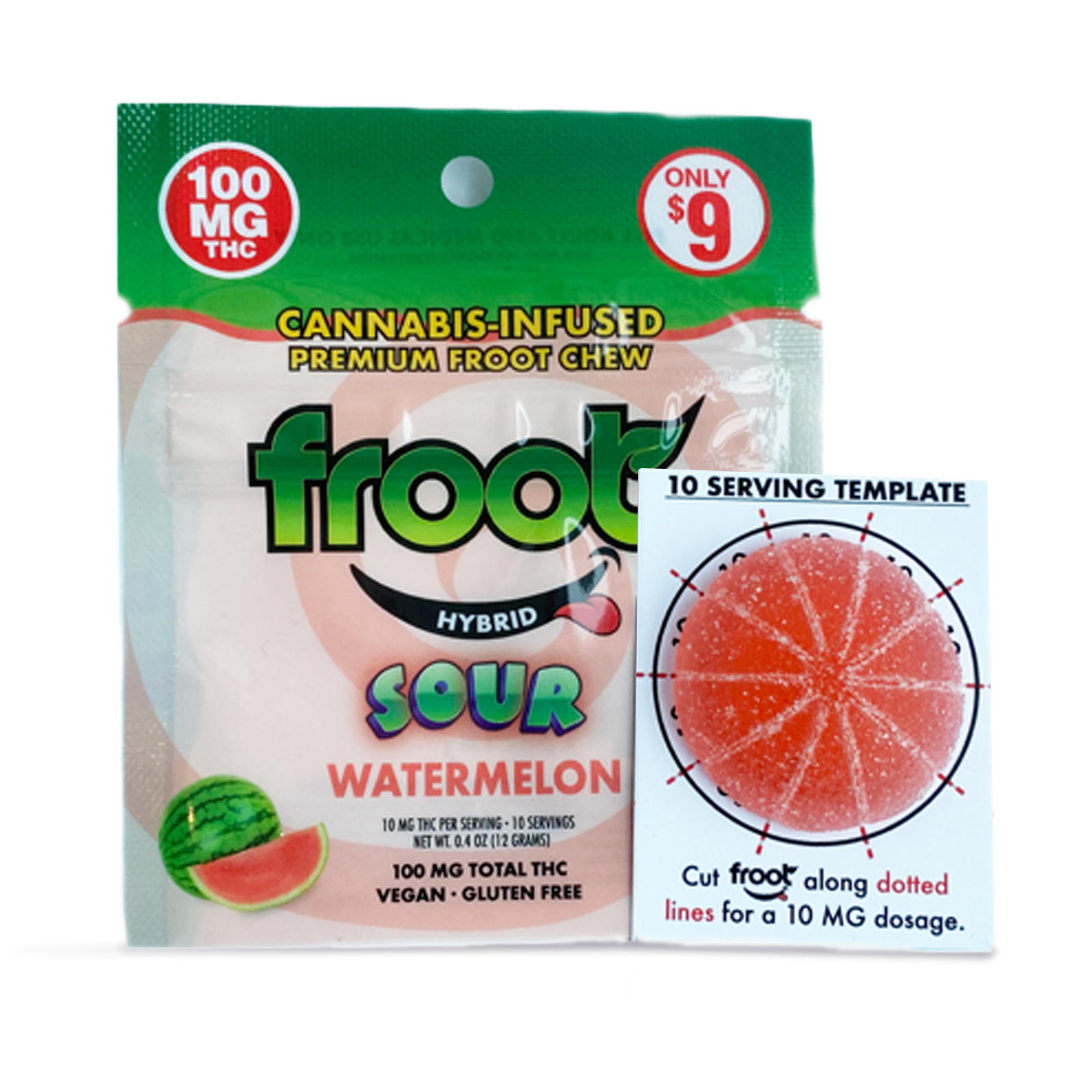 Photograph of product: Sour Watermelon Single Gummy