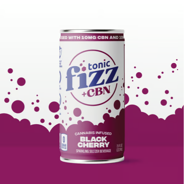 Photograph of product: (Drink) Tonic Fizz | Black Cherry 1:1 (TH-oui,CBN) (7.5oz) - Oui'd