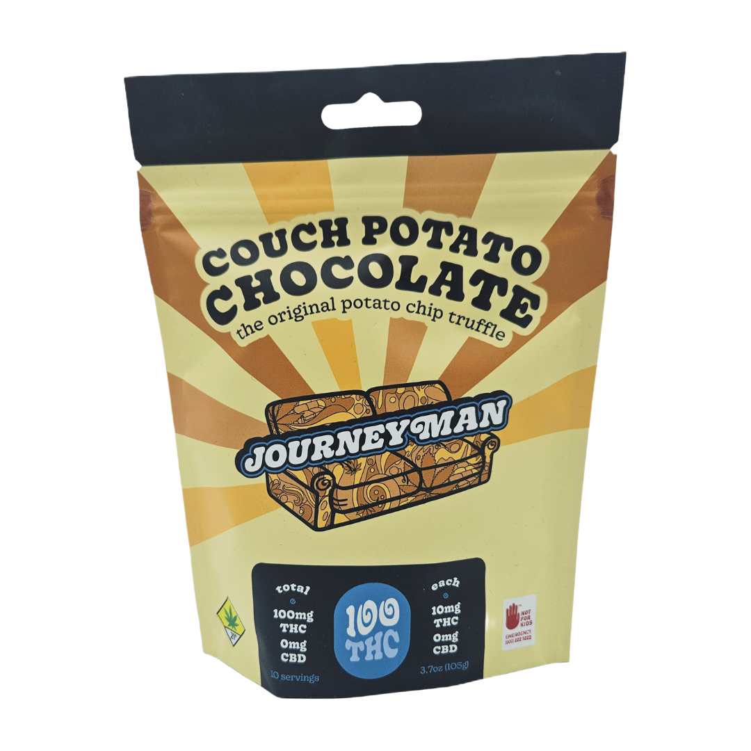 Photograph of product: Couch Potato Chocolate Potato Chips | 10pk