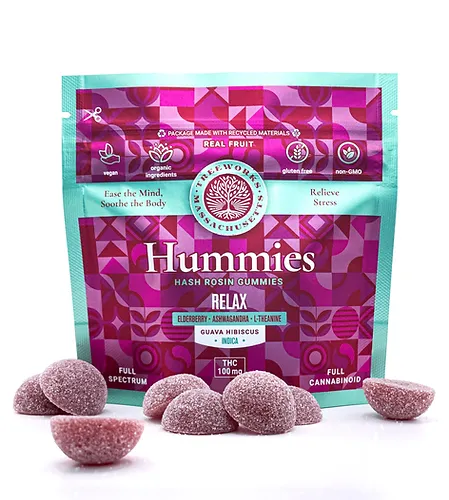 Photograph of product: Hummies - Relax - Gummies - 100mg