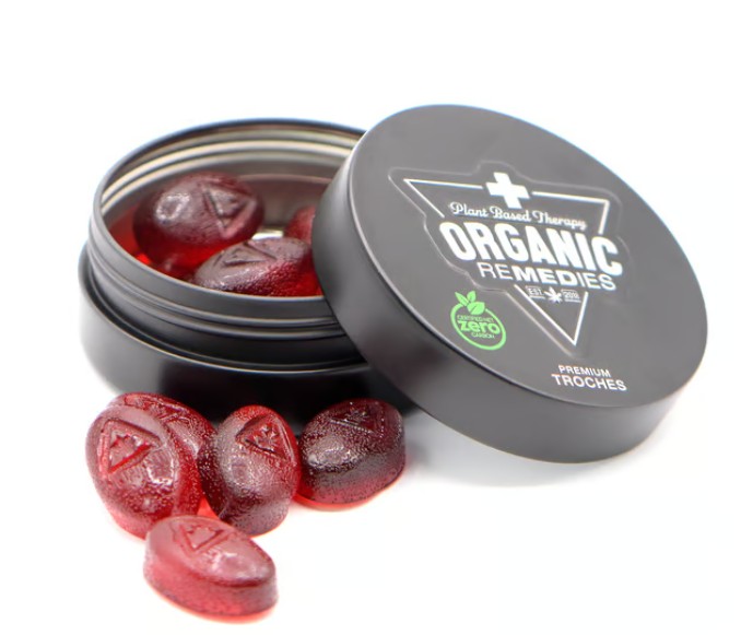Photograph of product: Pomegranate Live Resin Troche 25mg/15pk (375mg)