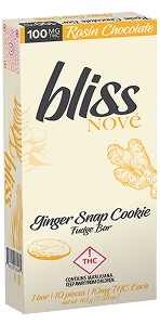 Photograph of product: Bliss Ginger Snap Cookie Fudge Bar