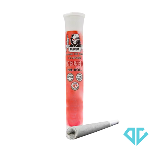 Photograph of product: Anarchy Strawberry Kiwi Infused Pre-Roll 1.3g