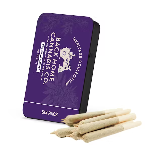 Photograph of product: Back Home | Pre-roll | Gorilla Glue | 6pk