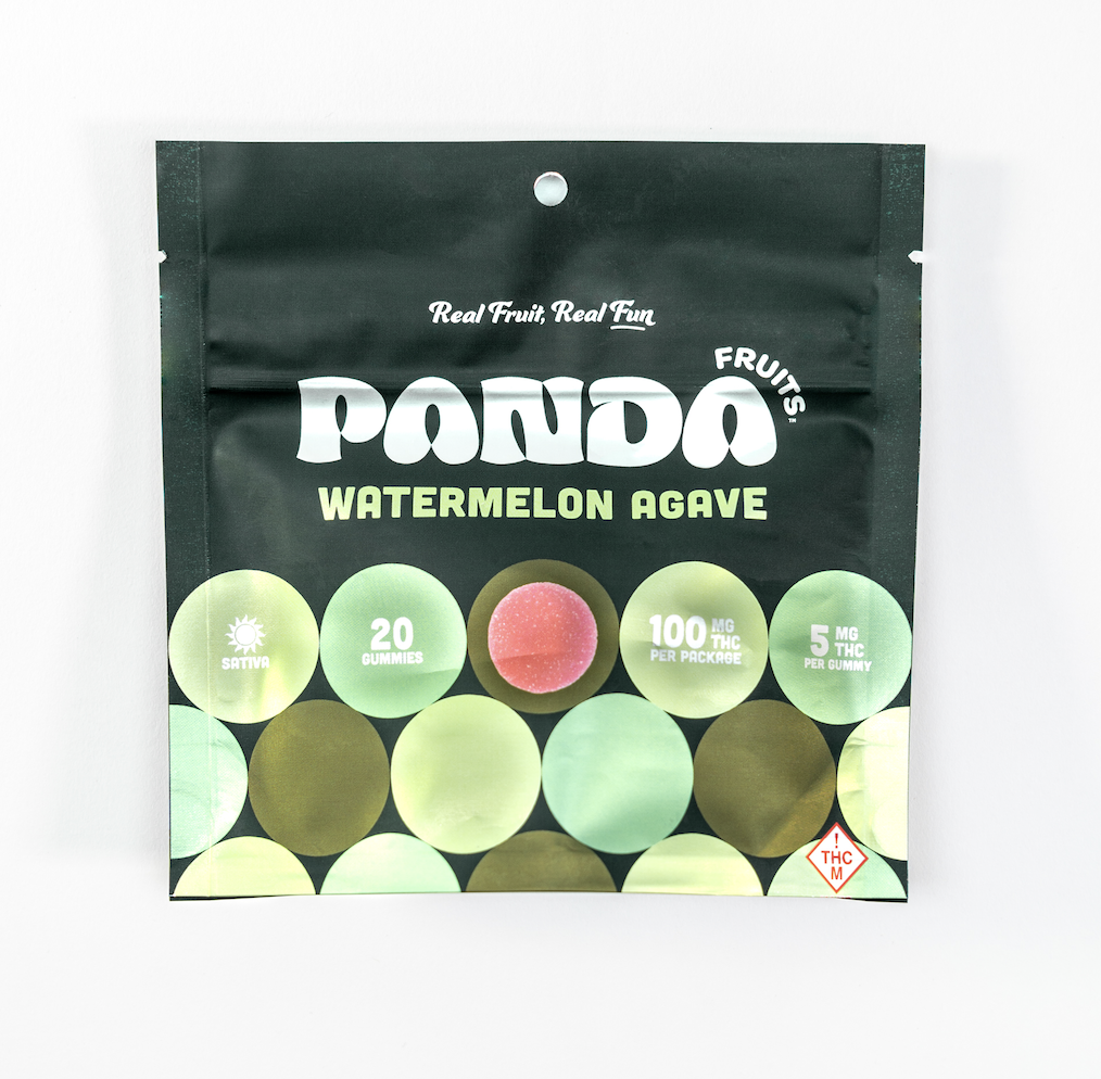 Photograph of product: Panda Fruits - Watermelon Agave - Oui'd - 100mg TH-oui 20pcs.