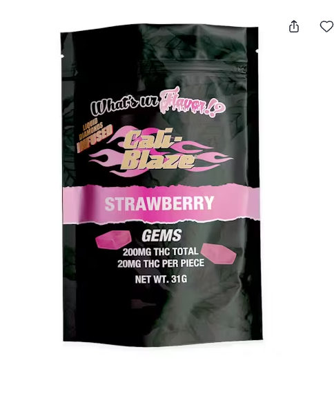 Photograph of product: Cali Blaze Strawberry 200mg Gummy