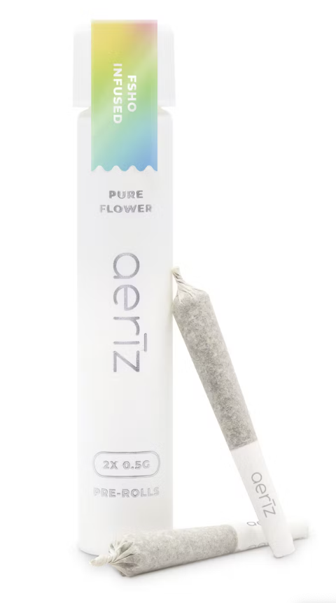 Photograph of product: Aeriz 1g Kief Infused Nug-Rolls Multipack - Rainbow Pave 2 x