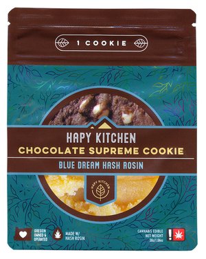 Photograph of product: *Cookie - Hapy Kitchen - Chocolate Supreme - Blue Dream au chocolat Rosin