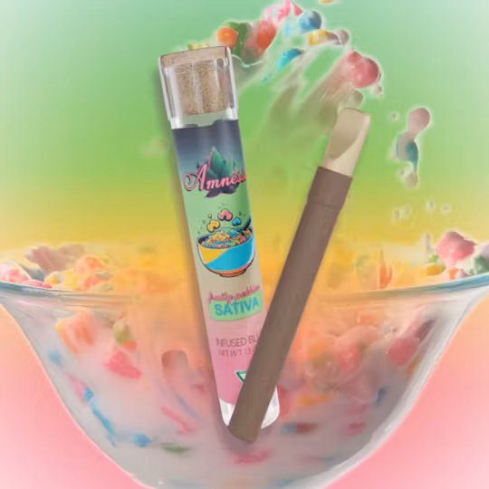 Photograph of product: Amnesia 1.3G Infused Blunt Fruity Pebbles