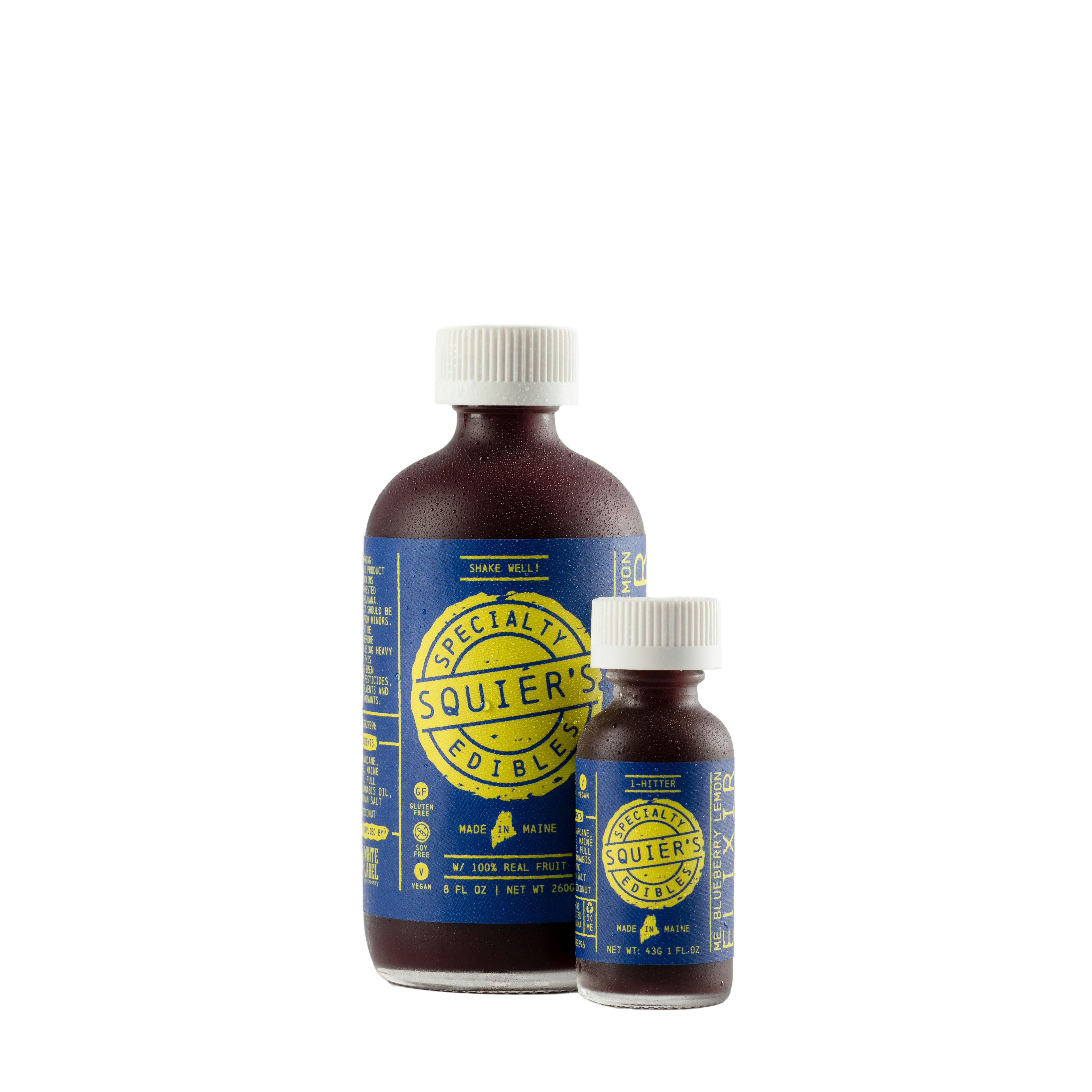 Photograph of product: Squier's: 800mg Blueberry Lemon au chocolat Rosin Drink Mixer