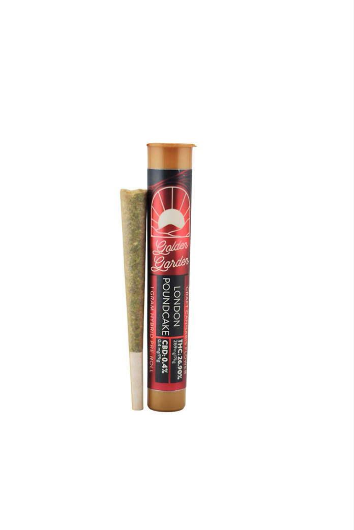 Photograph of product: Golden Garden | London Pound Cake | Pre-Roll | 1g