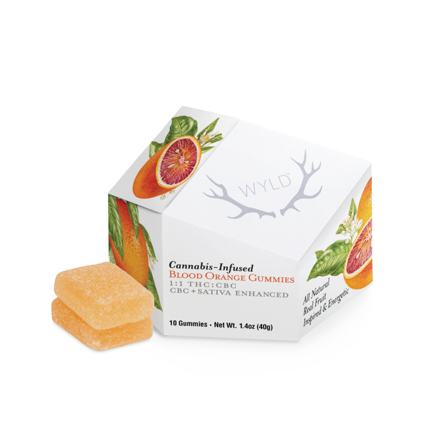 Photograph of product: Gummies | Blood Orange | 1:1 TH-oui:CBC | 100mg
