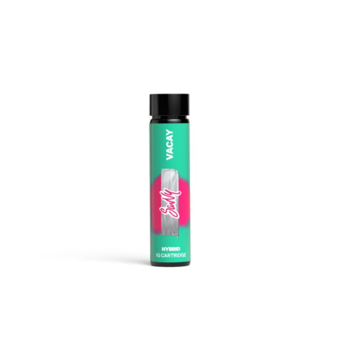 Photograph of product: Savvy Vacay Peaches and Cream (H) Distillate Vape Cartridge 1g