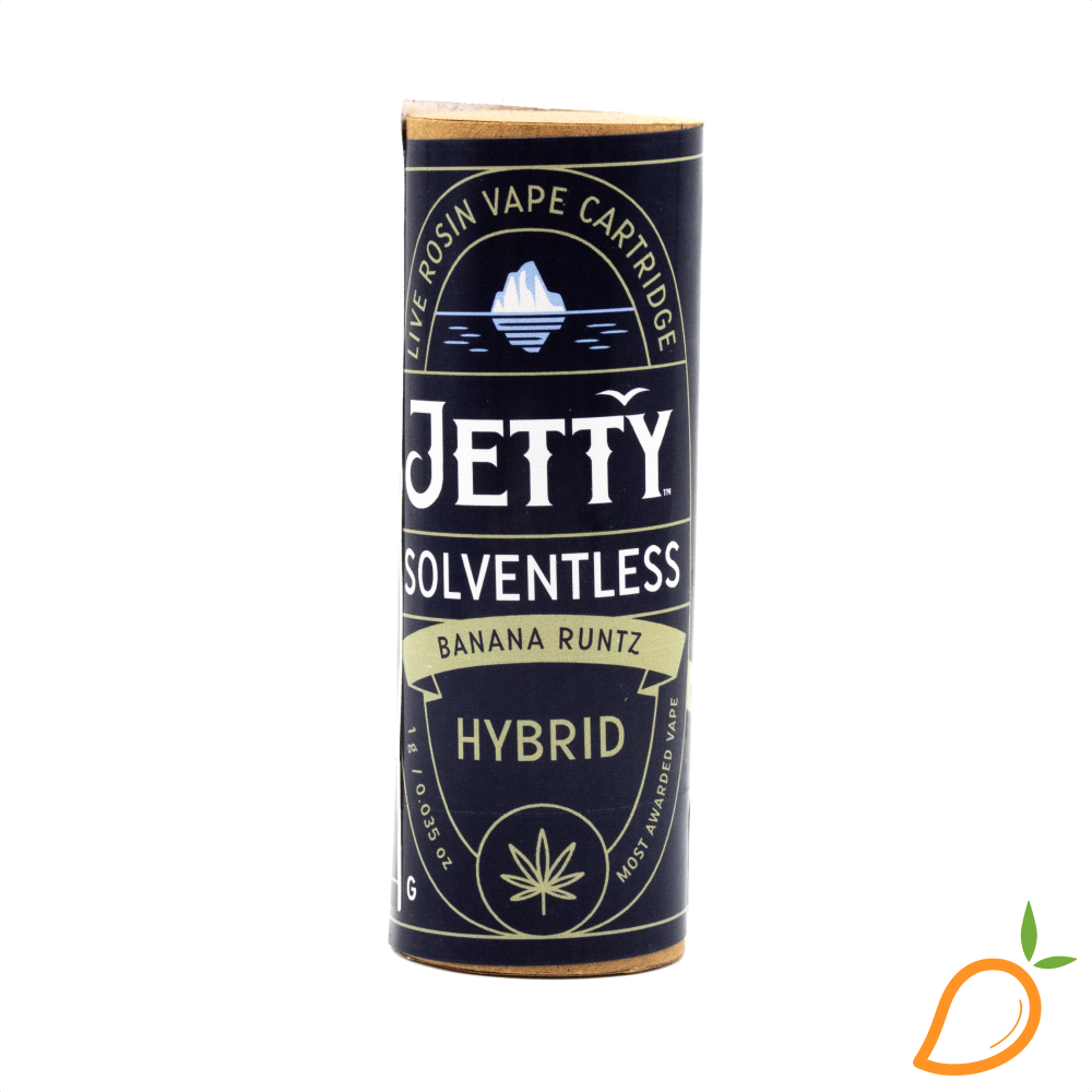 Photograph of product: 1g Banana Runtz Solventless Rosin Vape Jetty
