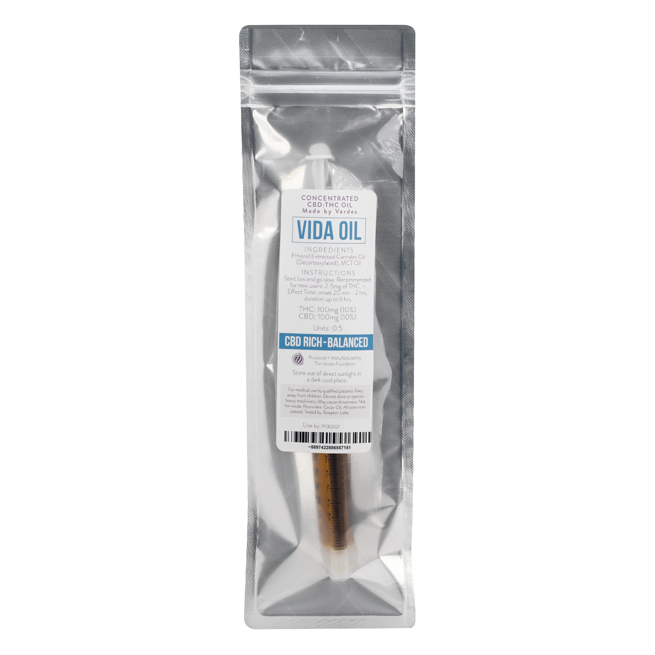 Photograph of product: Vida Oil 100TH-oui/100CBD