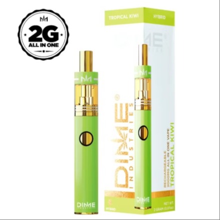 Photograph of product: Dime | Tropical Kiwi Hybrid Disposable | 2g