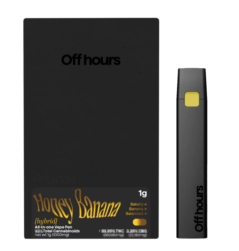 Photograph of product: OFF HOURS | HONEY BANANA | AIO VAPE