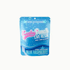 Photograph of product: Kushy Punch - Blue Raspberry - Live Resin Gummies - 200mg