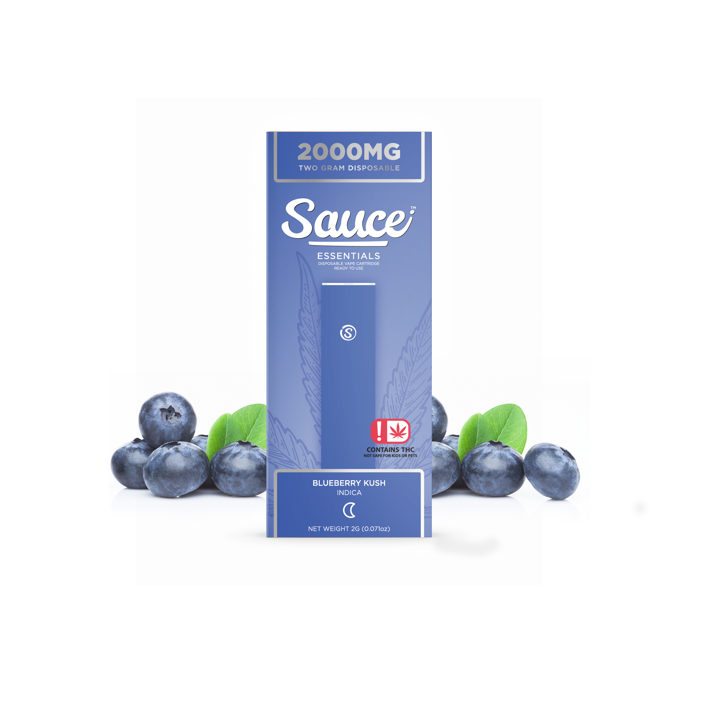 Photograph of product: Blueberry Kush - Sauce Disposable