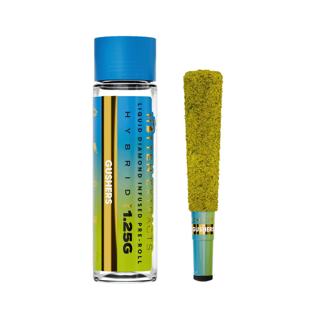 Photograph of product: MITTEN EXTRACTS | GUSHERS - INFUSED PRE ROLL HYBRID