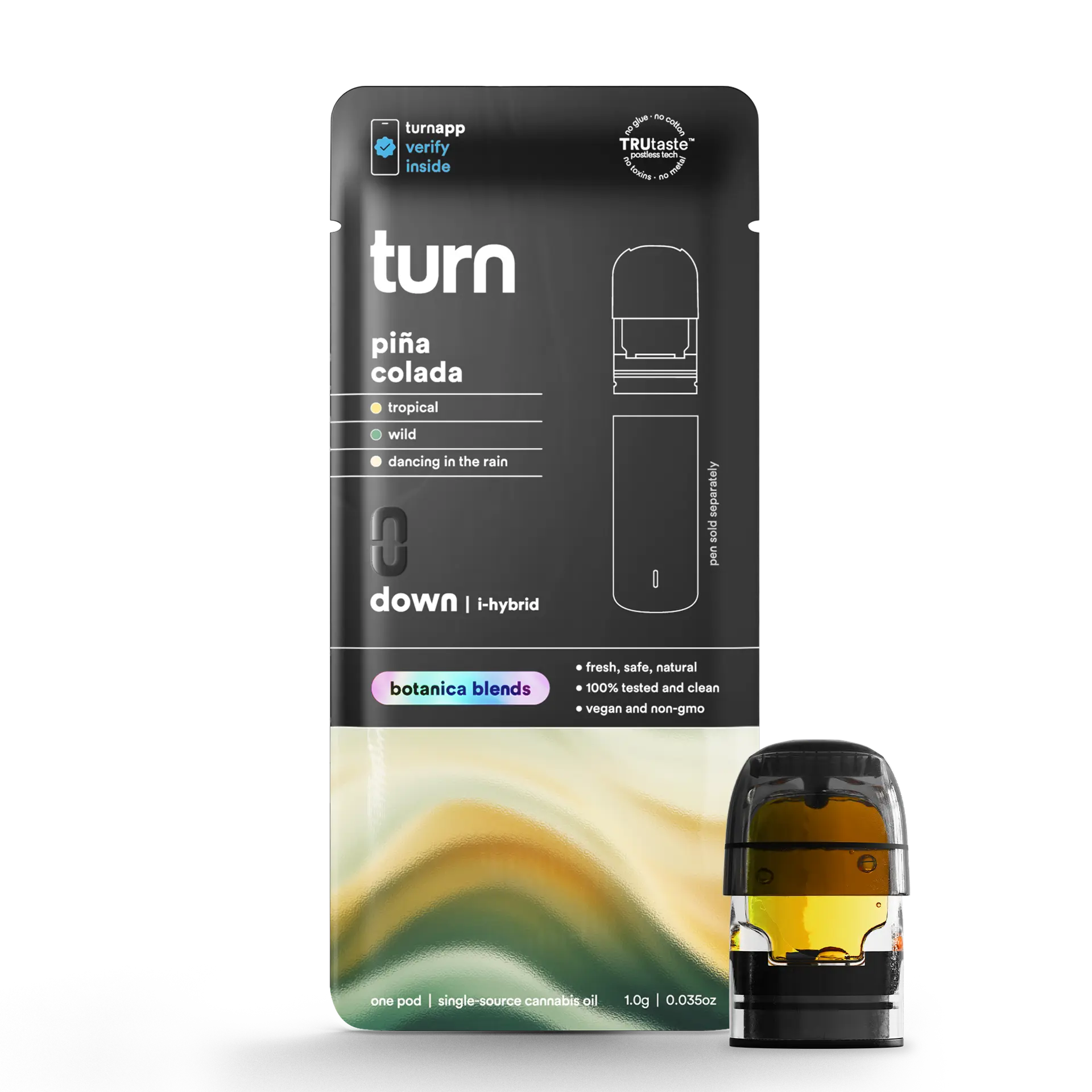 Photograph of product: Turn | Pina Colada Botanica Blends | 1G Pod