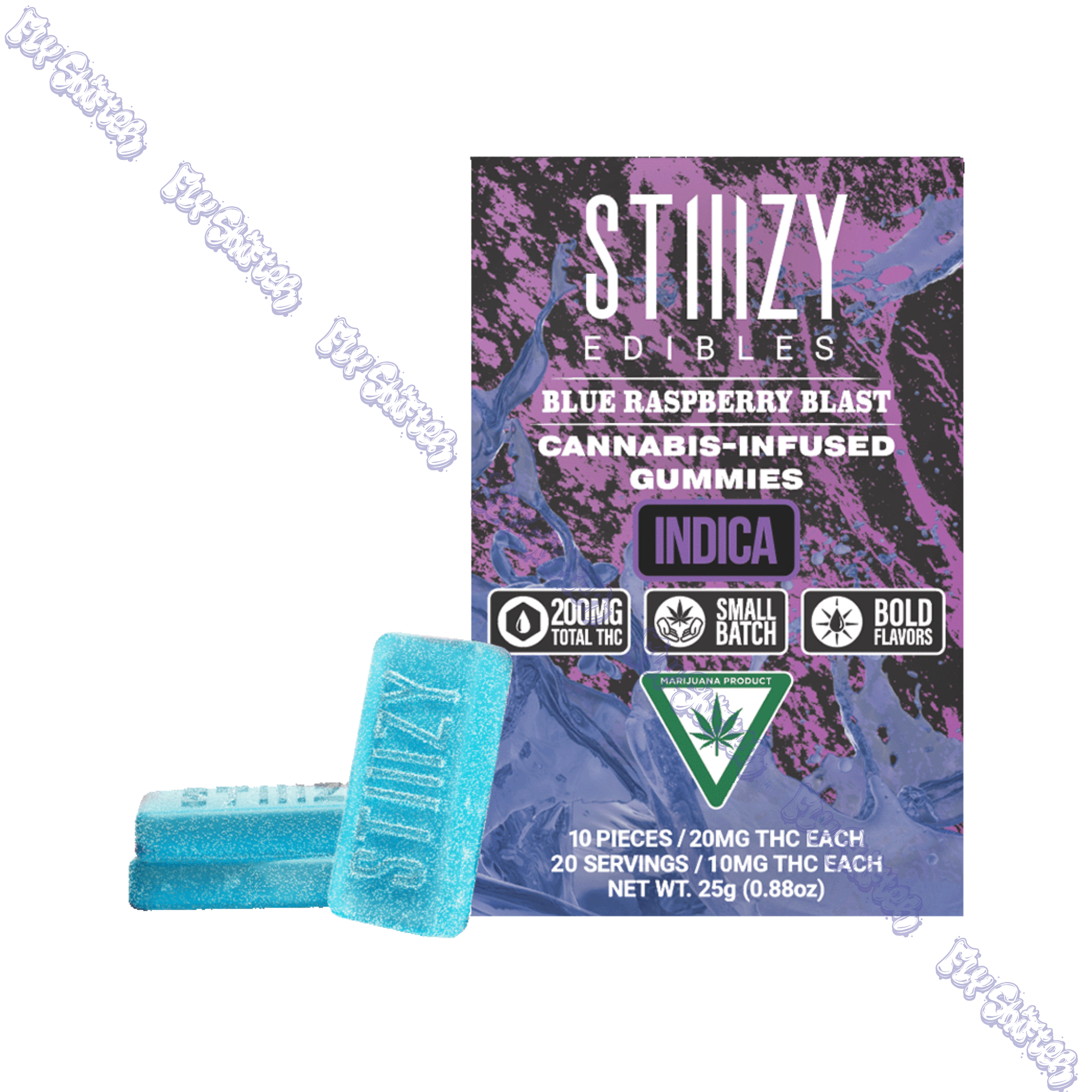 Photograph of product: Blue Raspberry Blast Gummies 200mg