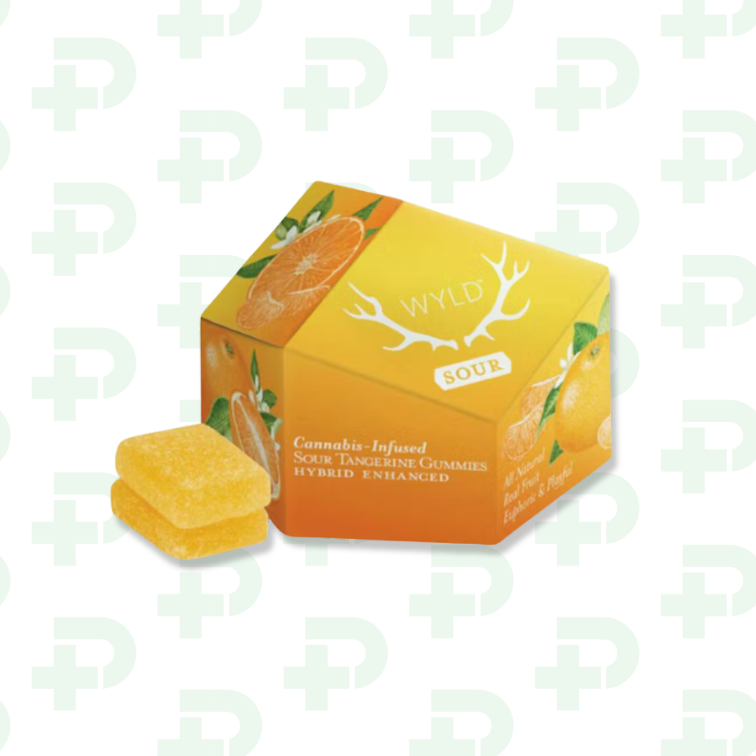 Photograph of product: WYLD Gummies - Hybrid - Tangerine 200mg TH-oui