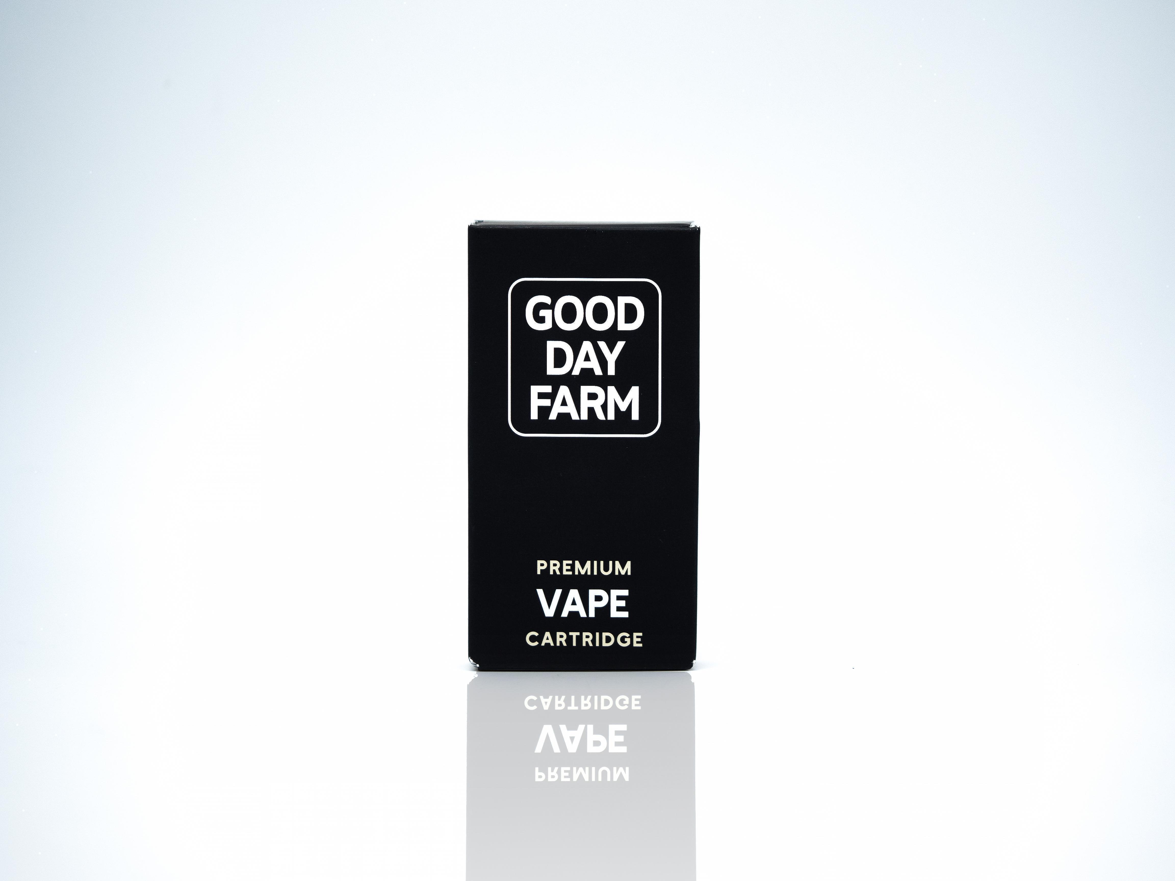 Photograph of product: Malibu Mirage 1g Vape Cartridge - Oui'd Hybrid - Good Day Farm