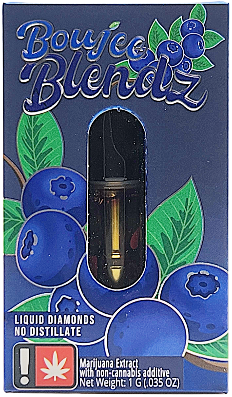 Photograph of product: BoujeeBlendz- Blueberry 1G Cart