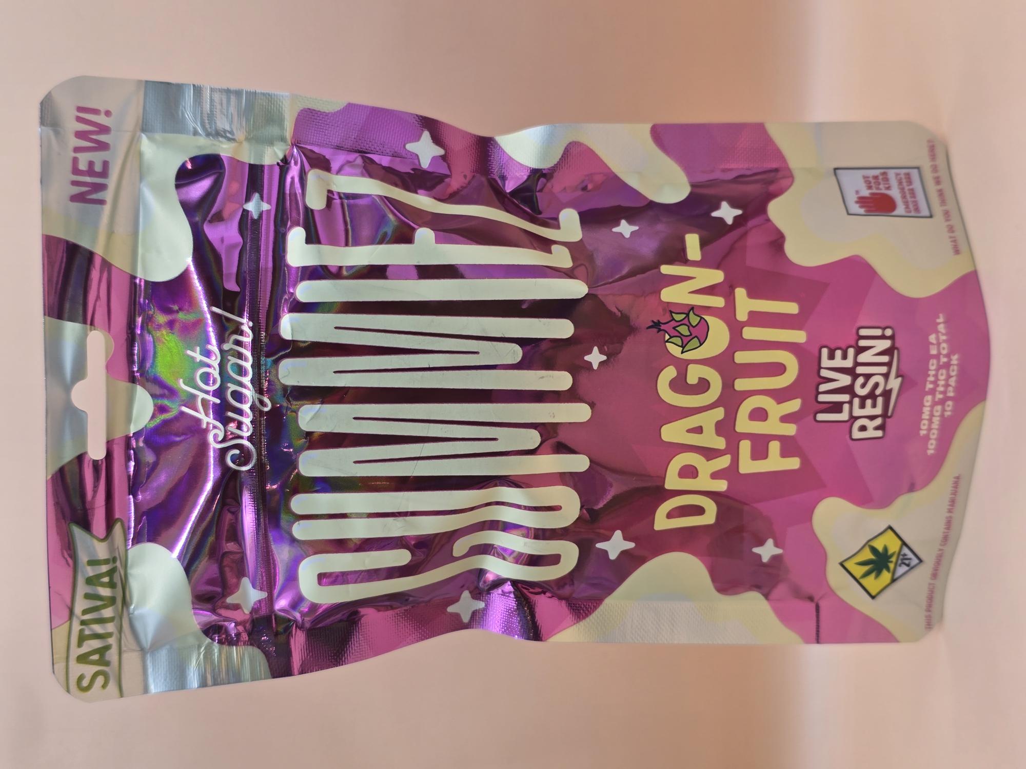 Photograph of product: Hot Sugar - Oui'd Dragon Fruit Live Resin Gummiez 10pk