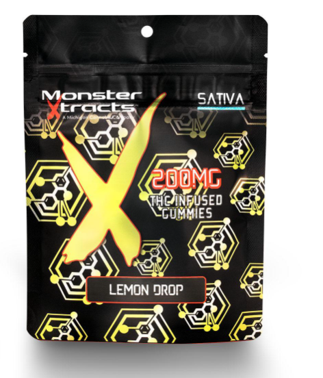 Photograph of product: Lemon Drop | 20mg TH-oui x 10pk | Monster Xtracts