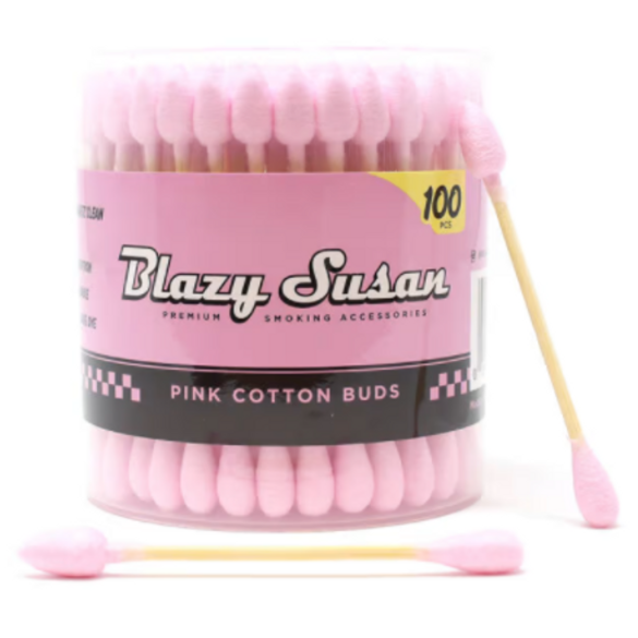 Photograph of product: Blazy Susan Pink 100ct Cotton Buds