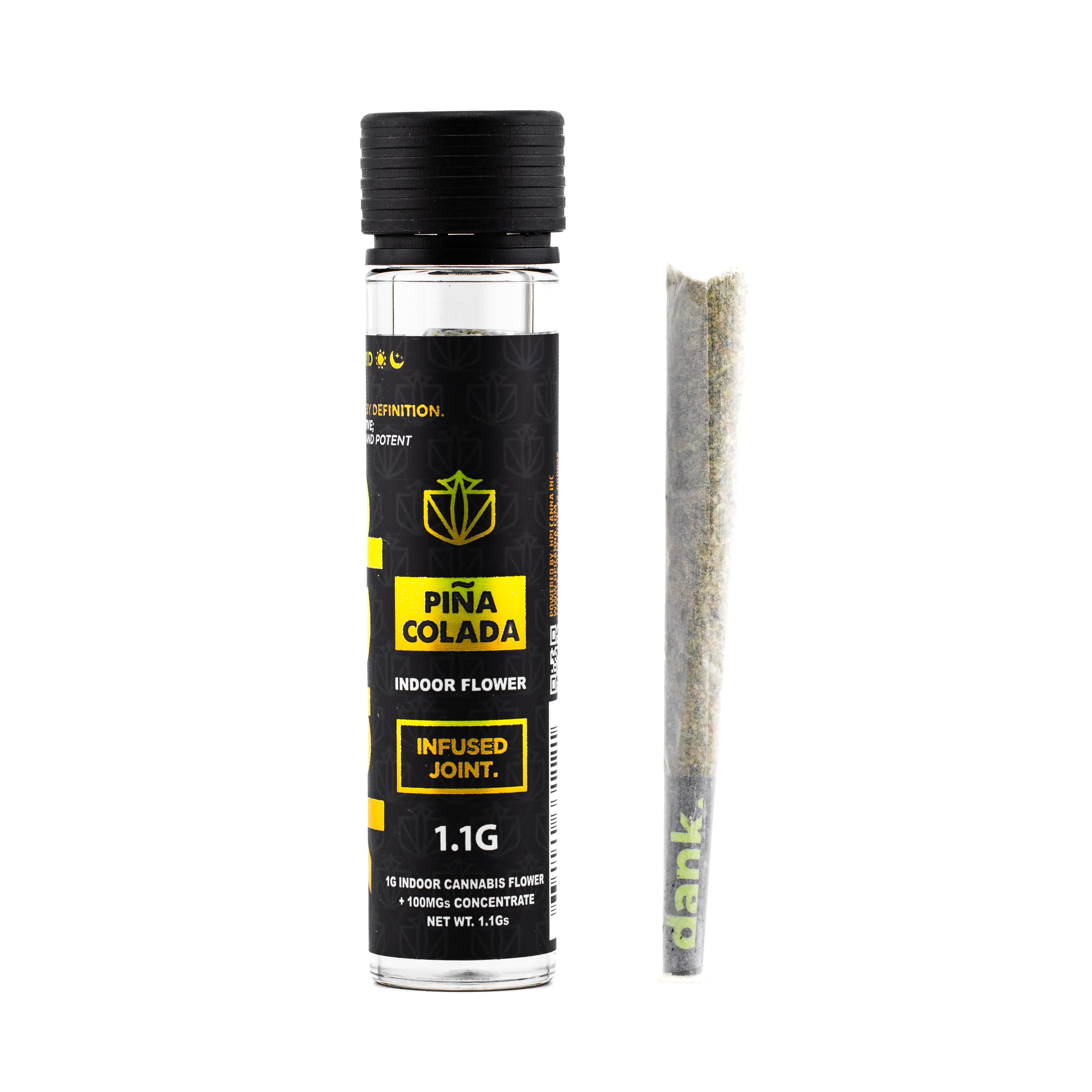 Photograph of product: Dank | Infuse Pre-Roll 1.1g | Pina Colada