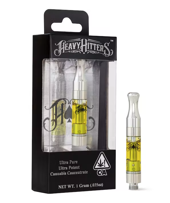 Photograph of product: 1g Banana Punch (Hybrid ) Heavy Hitters Cart TH-oui:87% $69
