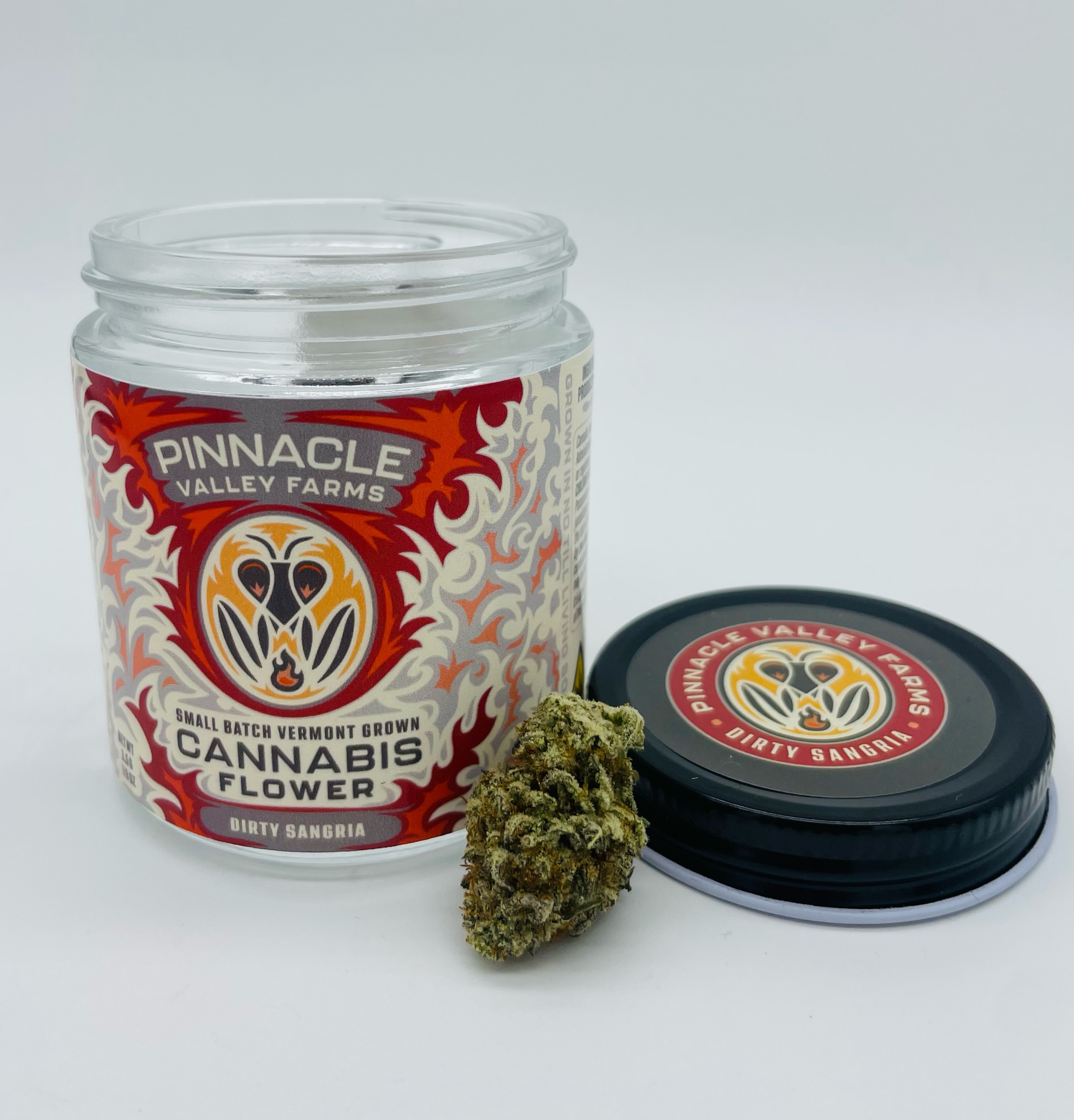 Photograph of product: Pinnacle Valley Farms | Dirty Sangria | Flower | 3.5g | 24.55% TH-oui