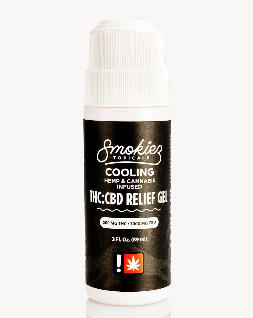 Photograph of product: Smokiez Topical | TH-oui & CBD Cooling Relief Roller