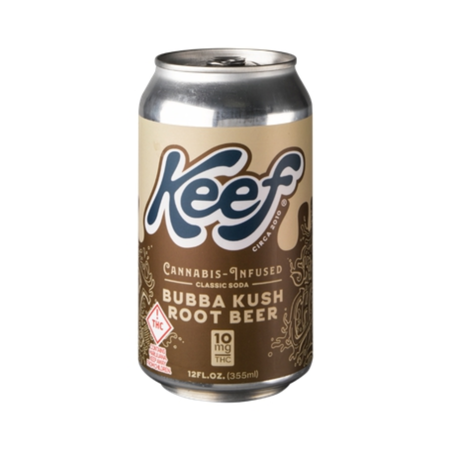 Photograph of Product: Keef Cola (H) Bubba Kush Root Beer Cannabis Infused Soda 10mg